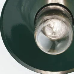 ORION Udendørs Loftlamper > Edward udendørs loftlampe, grøn, Ø 27,5 cm, aluminium/glas