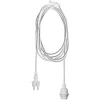 STAR TRADING Elektroniske Materialer > E27-fatning med Ute-kabel, 2,5 m, hvid