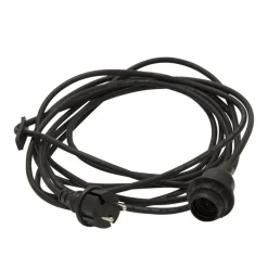 STAR TRADING Elektroniske Materialer > E27-fatning med Ute-kabel, 5 m, hvid