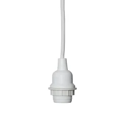 STAR TRADING Elektroniske Materialer > E27-fatning med Ute-kabel, 5 m, hvid