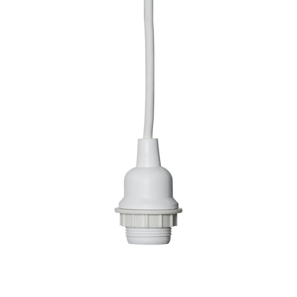 STAR TRADING Elektroniske Materialer > E27-fatning med Ute-kabel, 5 m, hvid