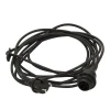 Elektroniske Materialer ^ STAR TRADING E27-fatning med Ute-kabel, 5 m, sort