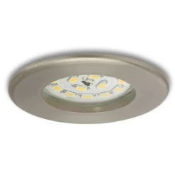 Briloner Loftlamper|Indbygningsspots > Effektivt Nikas IP44 LED-indbygningsspot, nikkel