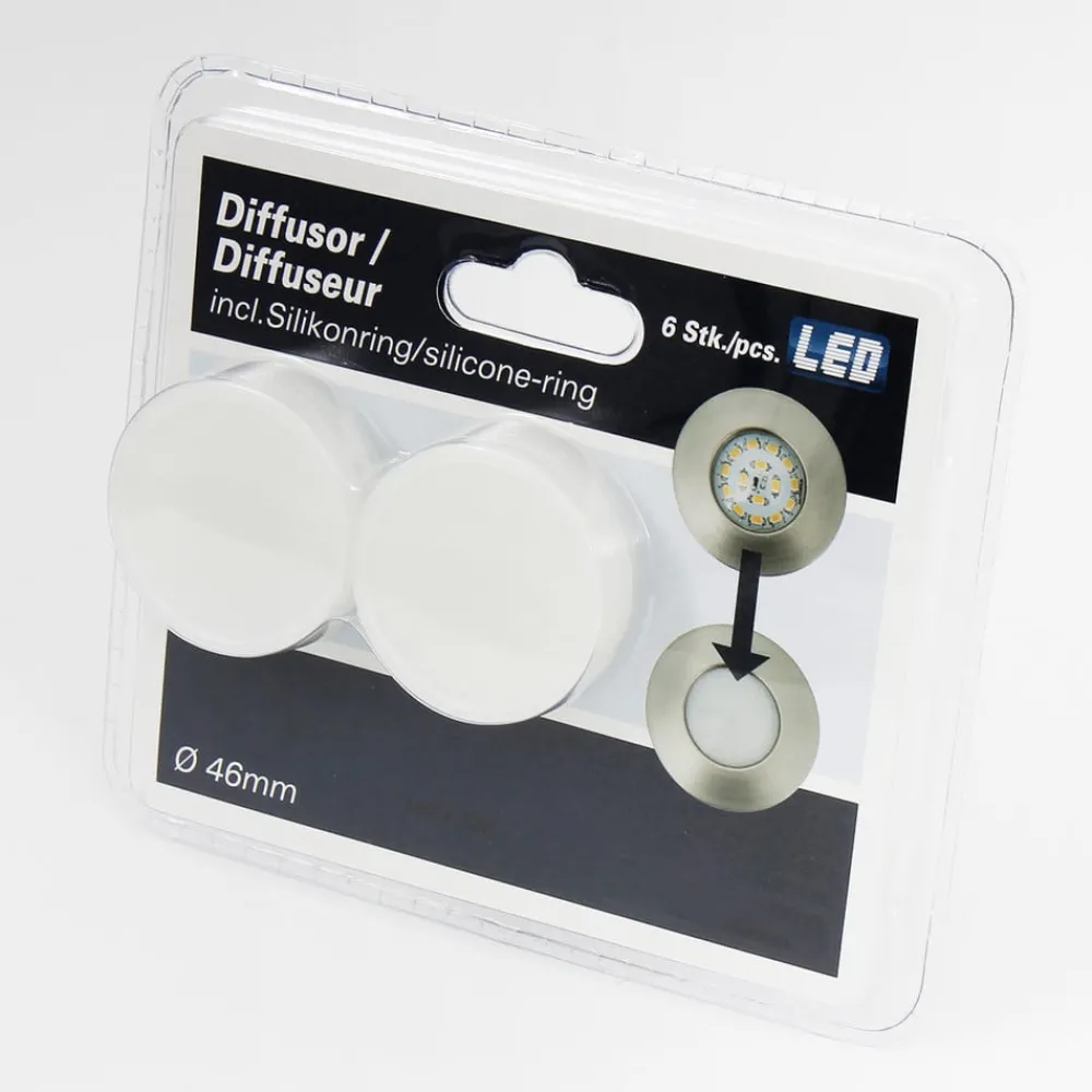 Briloner Loftlamper|Indbygningsspots > Effektivt Nikas IP44 LED-indbygningsspot, nikkel