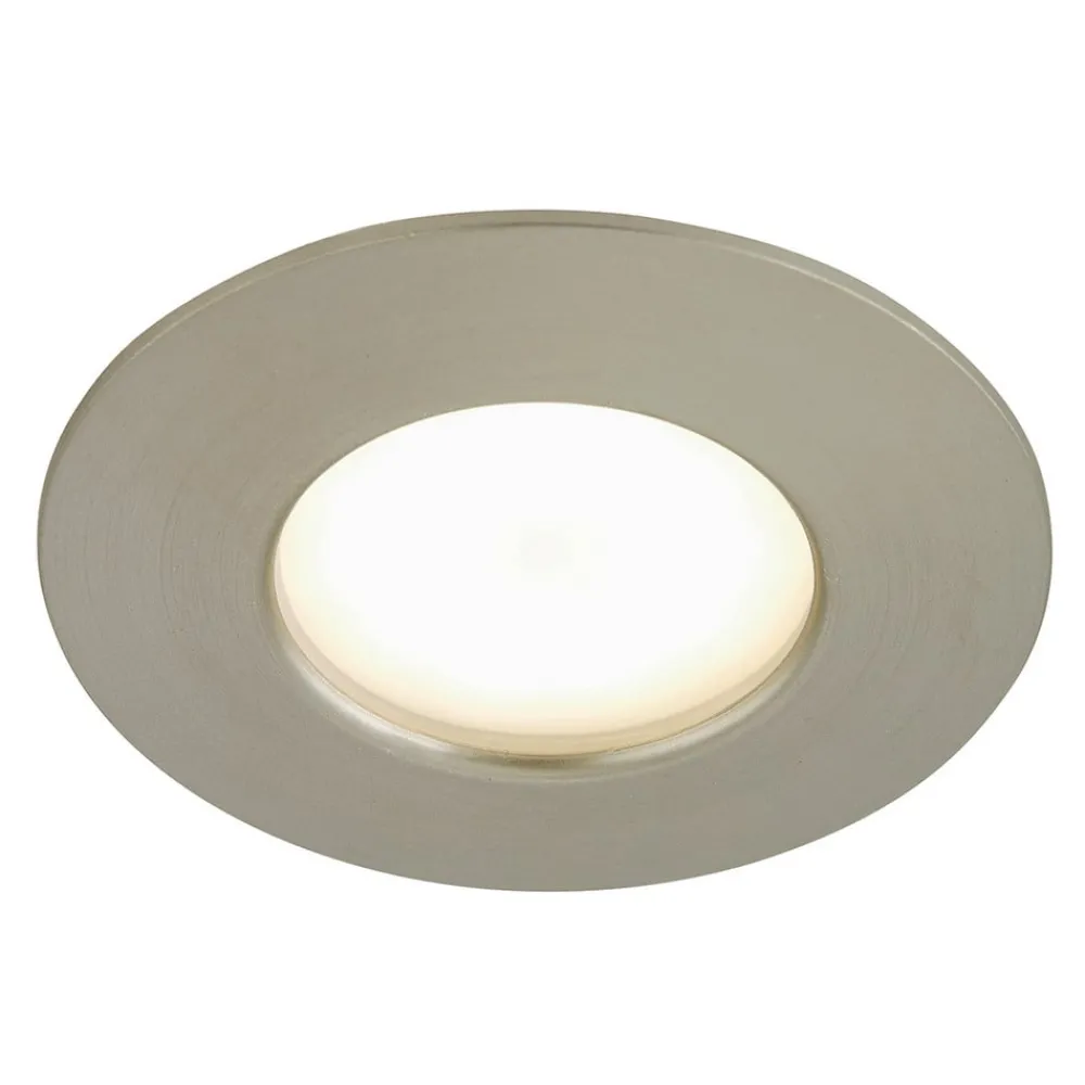 Briloner Loftlamper|Indbygningsspots > Effektivt Nikas IP44 LED-indbygningsspot, nikkel