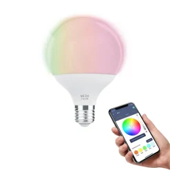 Dæmpbar Led-Pære|Smarte Lyskilder ^ EGLO connect E27 G95 LED-pære 13W 1300lm RGBW
