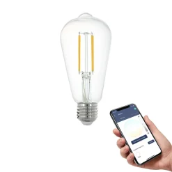 EGLO connect Dæmpbar Led-Pære|Filament Pære > E27 ST64 lampe 6W 806lm 4000K