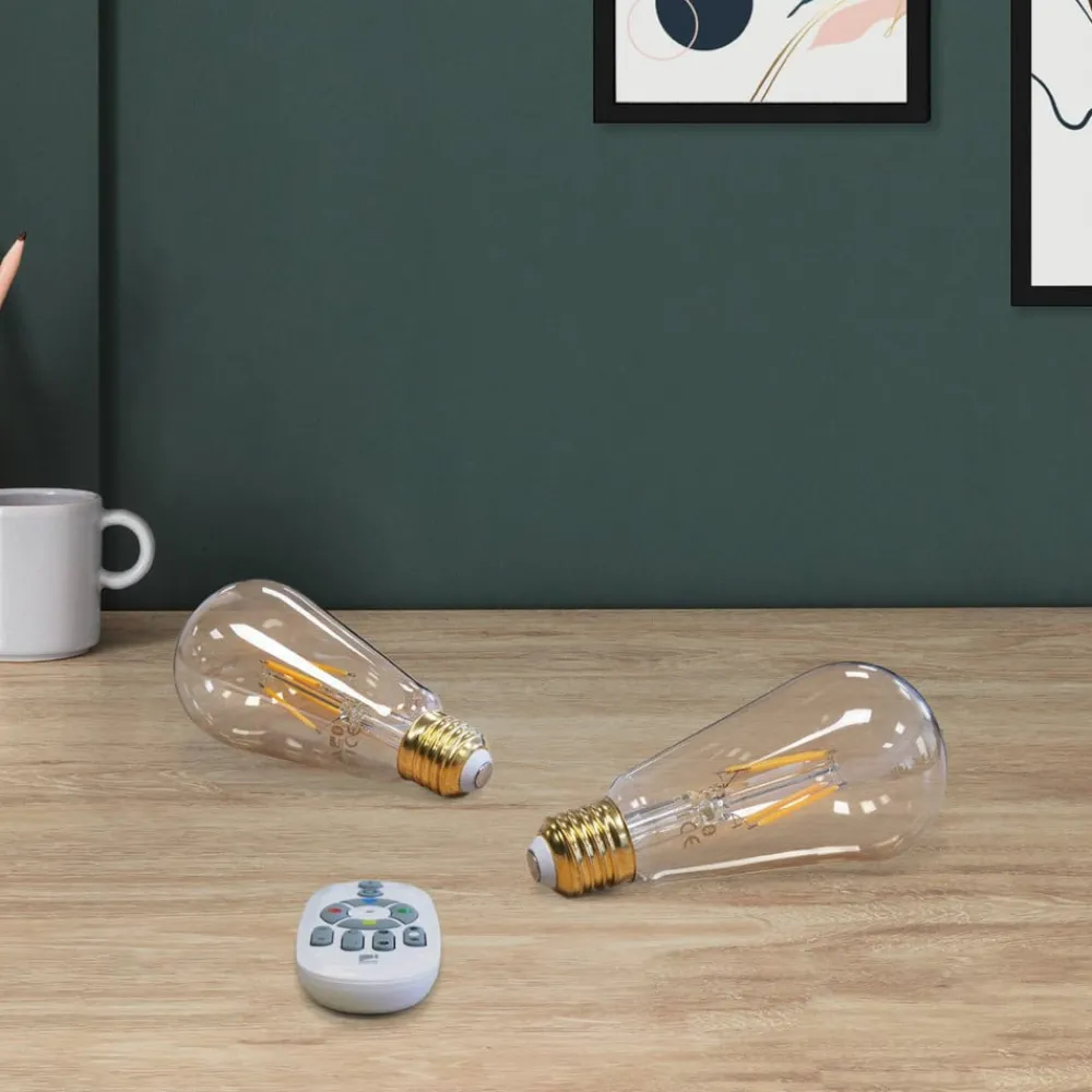EGLO connect Dæmpbar Led-Pære|Smarte Lyskilder > E27 ST64 lampe 5,5W 500lm 2200K 2stk