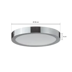EGLO connect Loftlamper > Fueva-C loftlampe rund 30 cm krom