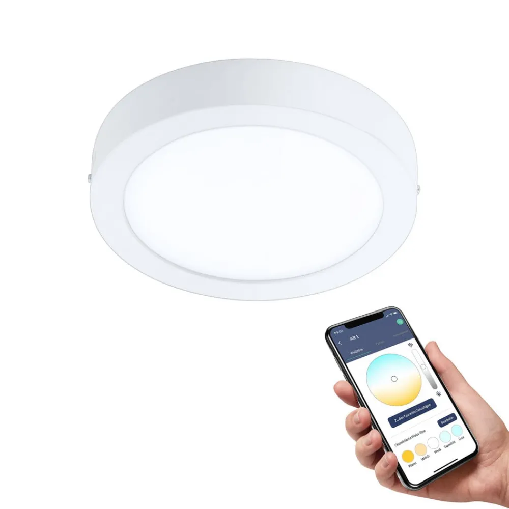 EGLO connect Loftlamper > Fueva-Z loftslampe, Ø 21cm hvid