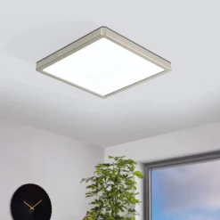Loftlamper ^ EGLO connect Fueva-Z loftslampe 28x28cm nikkel
