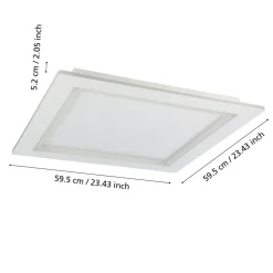 EGLO connect Loftlamper > LED-loftlampe Padrogiano-Z 1 lyskilde, 60 x 60 cm