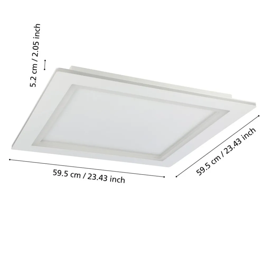EGLO connect Loftlamper > LED-loftlampe Padrogiano-Z 1 lyskilde, 60 x 60 cm
