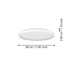 EGLO connect Loftlamper > LED-loftlampe Rovito-Z, hvid, Ø 30 cm