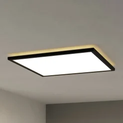Loftlamper ^ EGLO connect LED-loftlampe Rovito-Z, sort, 50 x 50 cm