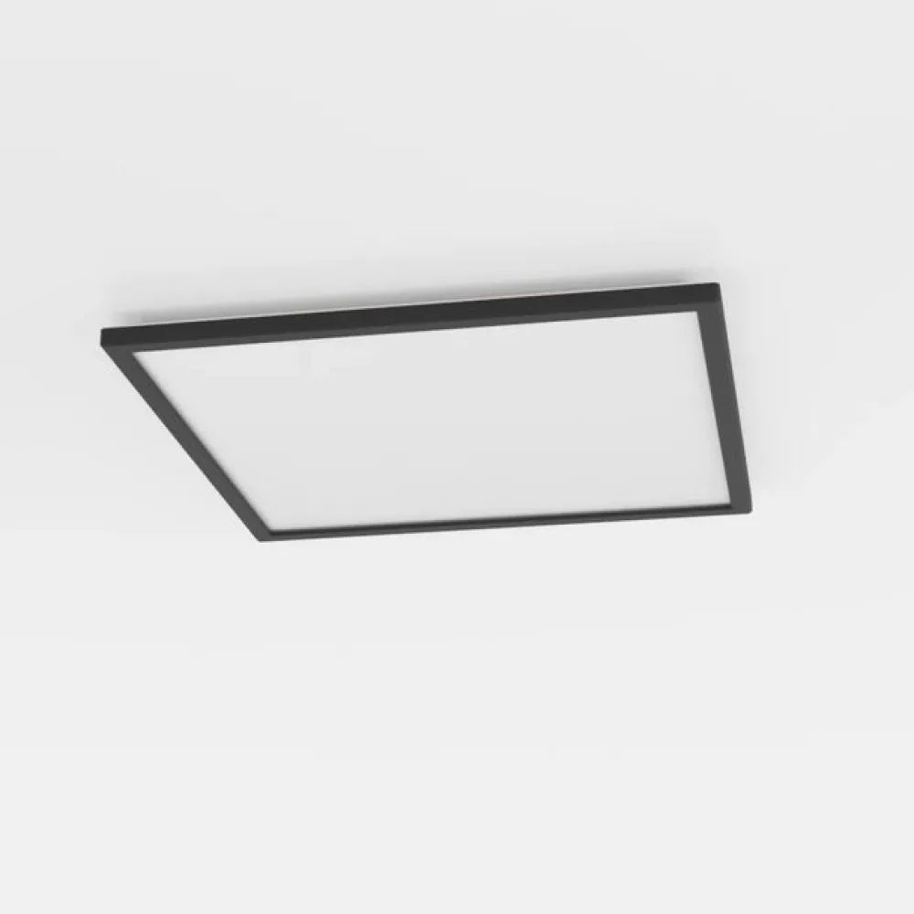 Loftlamper ^ EGLO connect LED-loftlampe Rovito-Z, sort, 50 x 50 cm