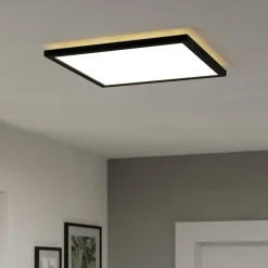 Loftlamper|Loftlamper ^ EGLO connect LED-loftlampe Rovito-Z, sort, 39 x 39 cm