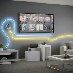 Dekorationsbelysning|Led Strips ^ EGLO connect LED-Strip Neon Stripe-Z, 5 M., RGB, CCT, hvid