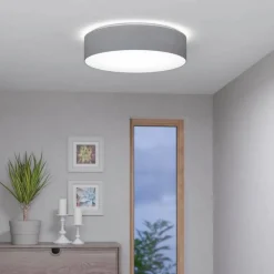 Loftlamper ^ EGLO connect Romao-Z LED-loftlampe, Ø57cm, grå