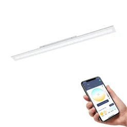 Loftlamper ^ EGLO connect Salobrena-Z LED-loftslampe, 120x10 cm, hvid