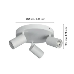 EGLO Loftlamper|Spotlights > connect Telimbela-Z loftspot 3 lyskilder hvid