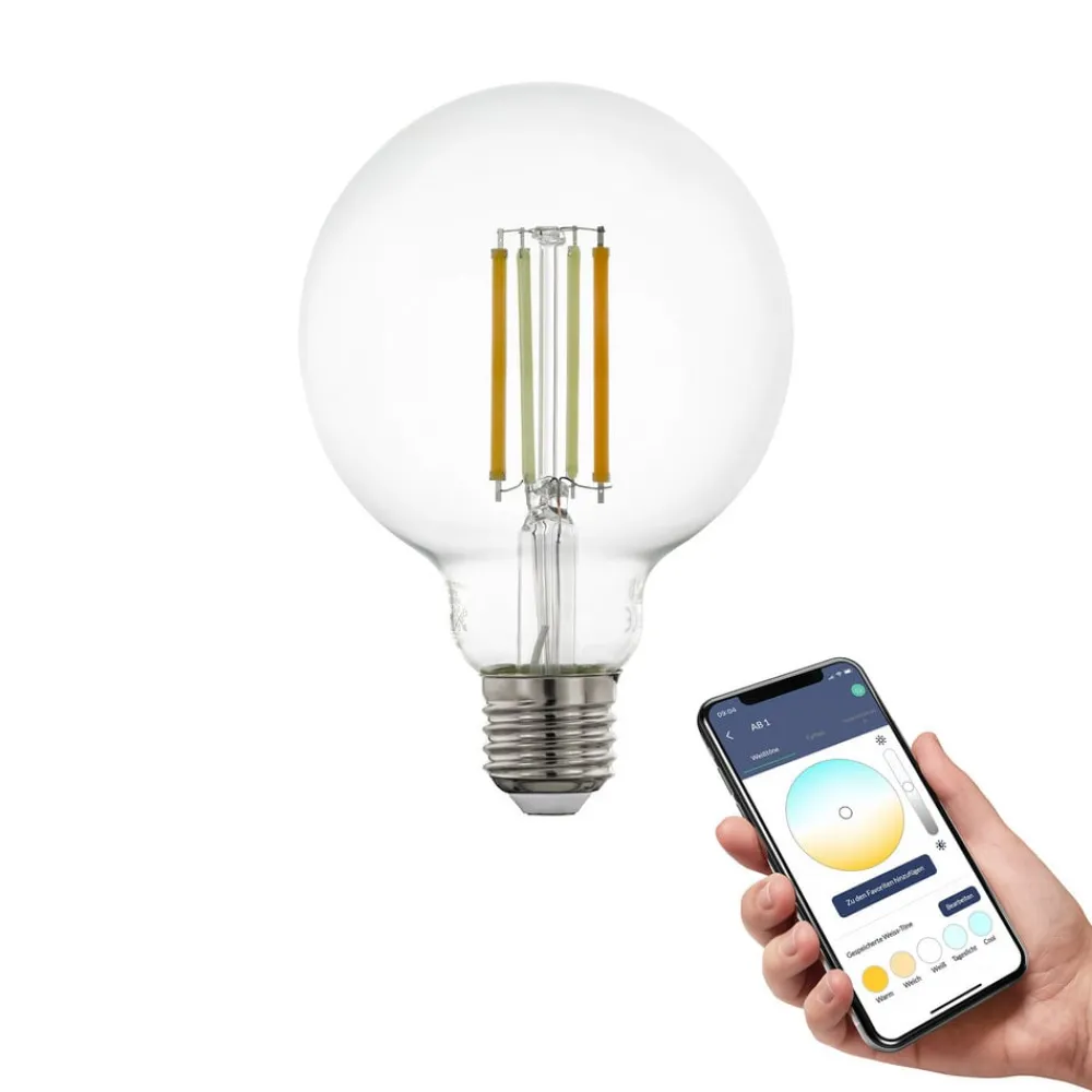 EGLO connect Dæmpbar Led-Pære|Smarte Lyskilder > -z E27 G95 Globe 6W 806 lm 2200-6500 K