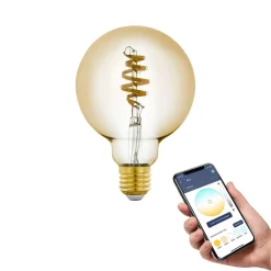 EGLO connect Dæmpbar Led-Pære|Filament Pære > -z E27 G95 Globe 5,5W 400lm 2200-6500K