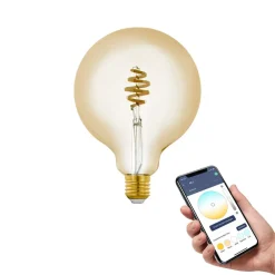 EGLO connect Filament Pære|Smarte Lyskilder > -z E27 G125 LED-Globe 5,5W 400lm CCT