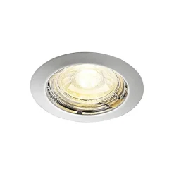 Loftlamper|Indbygningsspots ^ ELC Dakarra indbygnings-downlight, 10, GU10 nikkel