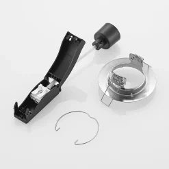 Loftlamper|Indbygningsspots ^ ELC Dakarra indbygnings-downlight, 10, GU10 nikkel