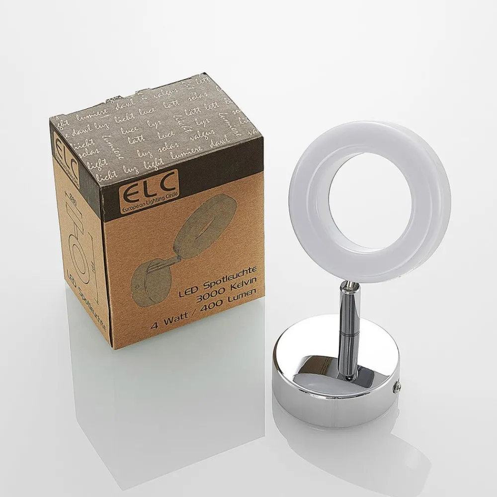 ELC Spotlights > Tioklia LED-spot, krom, 1 lyskilde
