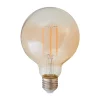 Lindby Filament Pære|Led Pærer > E27 LED-globepære Filament 6W 500lm, ravfarvet 1.800K