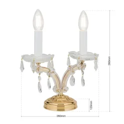 ORION Bordlamper > Elegant TJURA bordlampe med krystaller