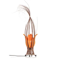 Woru Bordlamper > Elena bordlampe med stofskærm, orange