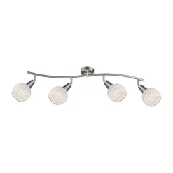 Globo Loftlamper|Spotlights > Elliott loftspot, mat nikkel, længde 70 cm, metal