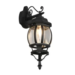 Trio Lighting Terrassebelysning|Væglamper > Elvo udendørs væglampe, bundfatning, mat sort