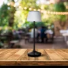 Näve Solcellelamper > Emmi LED-bordlampe, solcelle, CCT, opladelig, sort