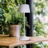 Näve Solcellelamper > Emmi LED-bordlampe, solcelle, CCT, opladelig, hvid