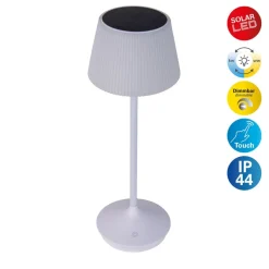 Näve Solcellelamper > Emmi LED-bordlampe, solcelle, CCT, opladelig, hvid