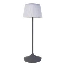 Solcellelamper ^ Näve Emmi LED-bordlampe, solcelle, CCT, opladelig, grå