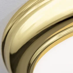 Gang|Loftlamper ^ ORION Empire loftlampe, Ø 35,5 cm, guld, matteret opalglas
