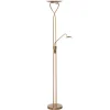 Gulvlamper|Gulvlamper ^ HighLight Empoli - LED-uplight i bronze med læselampe
