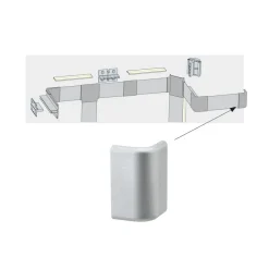 Paulmann Dekorationsbelysning|Led Strips > Endekappe til Duo Profil LED-strip-system