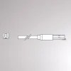 Molto Luce Skinnesystem > Endetilkobling til Volare-skinne Kabel 2m sort