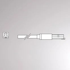 Skinnesystem ^ Molto Luce Endetilkobling til Volare-skinne Kabel 2m hvid