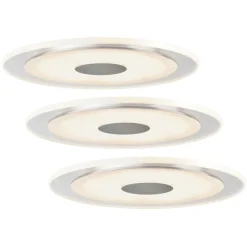Paulmann Indbygningsspots|Spotlights > Enkel indbyggelig lampe Whirl, sæt med 3 stk.