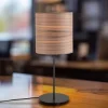 Envostar Bæredygtige Lamper > Bordlampe i finér valnød Ø 20,5 cm