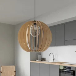 Bæredygtige Lamper|Gang ^ Envostar Clay hængelampe birkeplywood Ø 40 cm