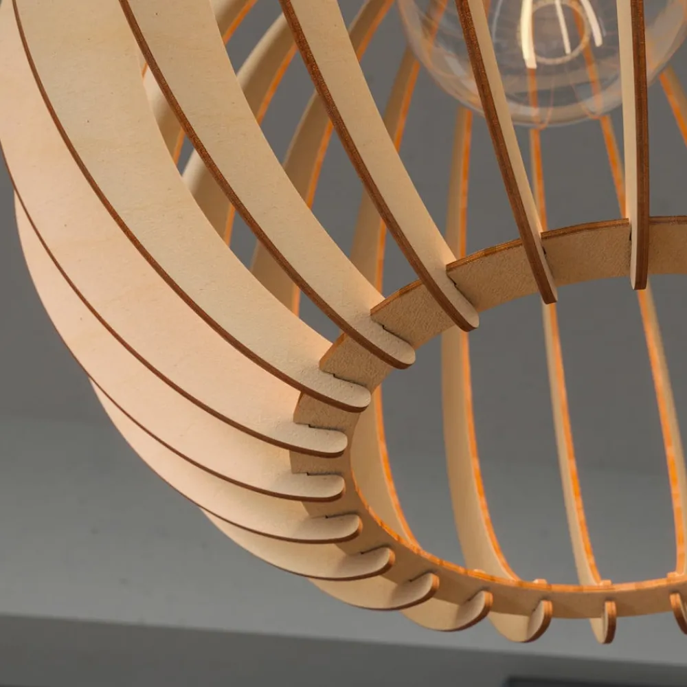 Bæredygtige Lamper|Gang ^ Envostar Clay hængelampe birkeplywood Ø 40 cm