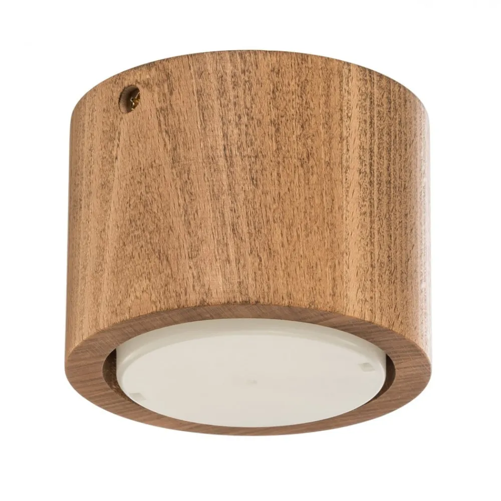 Envostar Loftlamper > Ernest Downlight GX53 i træ, rund